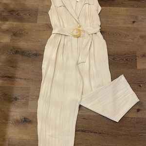 ZARA Cream Jumpsuit